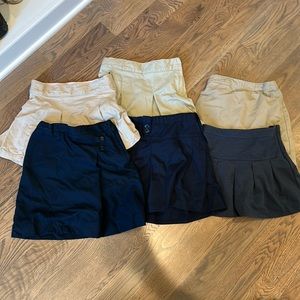 Bundle Uniform Skirts/Skorts size 6